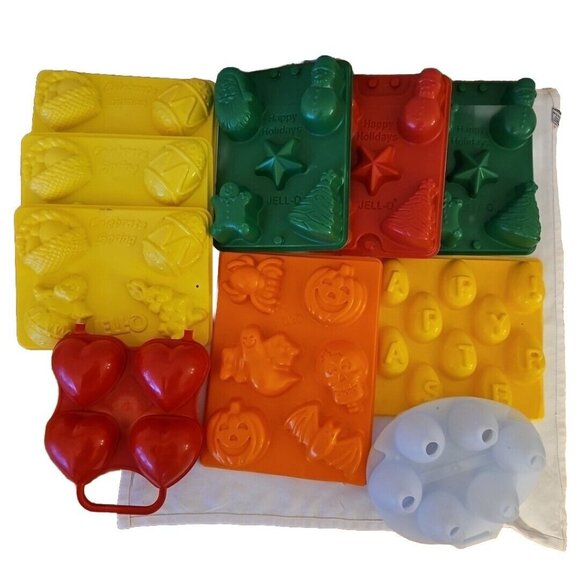 Jello Jigglers Mold 10 Christmas Shooters Shots Valentines Easter Egg Halloween